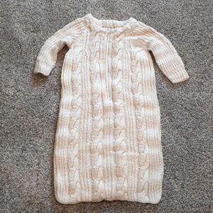 baby bunting for cold weather, Hand knit